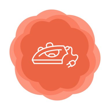 Demir düz simgesi. vektör çizim