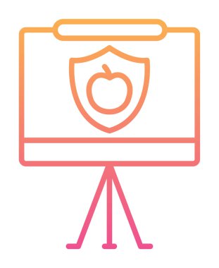 Beyaz arkaplanda besin sunum vektörü illüstrasyonu