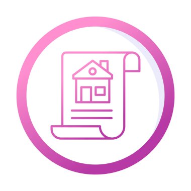 belge simgesi, vektör illüstrasyonu basit tasarım