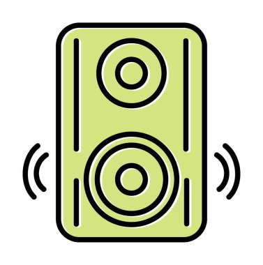 hoparlör simgesi, vektör illüstrasyonu basit tasarım