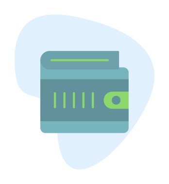 cüzdan ikonu vektör illüstrasyonu