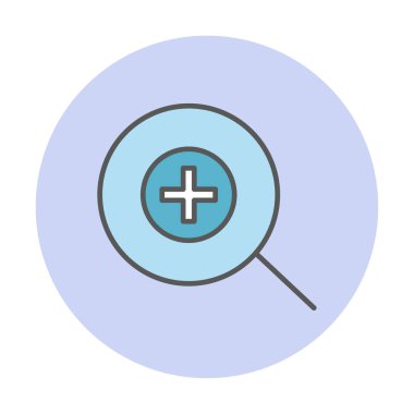 yakınlaştırma simgesi, vektör illüstrasyonu basit tasarım