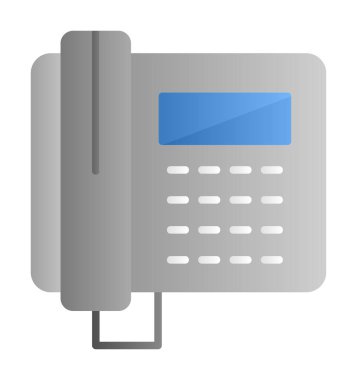 Basit Telefon Simgesi, vektör illüstrasyonu