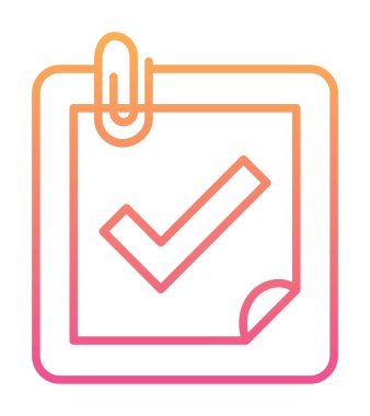 Planlayıcı Tamamlanmış simge vektör çizimi