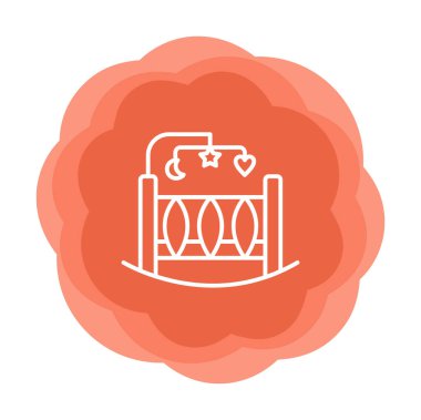 Bebek Beşiği simgesinin vektör illüstrasyonu