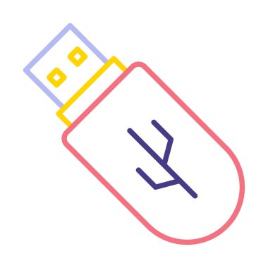 Web için usb flash simgesi.