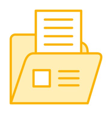 klasör renkli vektör simgesi 