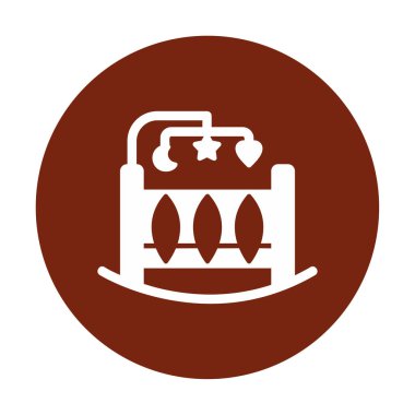 Bebek Beşiği simgesinin vektör illüstrasyonu