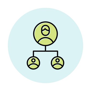 Basit Yardımcı Pazarlama simgesi, vektör illüstrasyonu