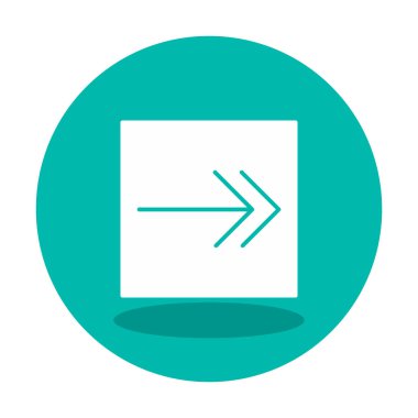 Sağ Ok simgesi, vektör illüstrasyonu basit tasarım