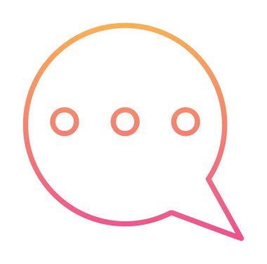 Sohbet mesajı. Basit resimleme