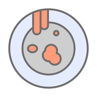 Kirli tabak simgesinin vektör çizimi