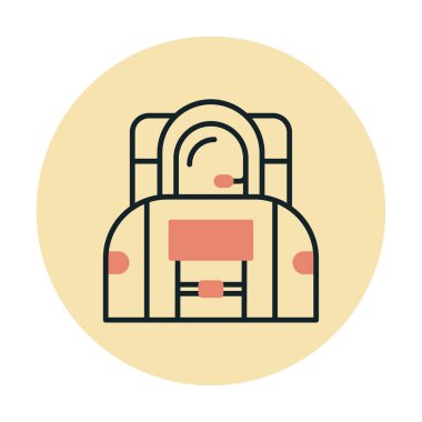 Uzay astronot düz simgesi