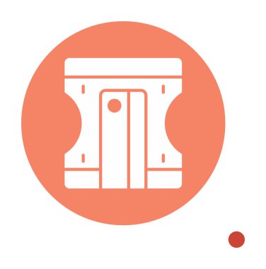 Kalem kalemtıraş simge vektör çizim