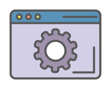 Tarayıcı Simge vektör çizimi ayarlanıyor