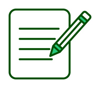 Kağıt Düzenleme. Web simgesi basit illüstrasyon