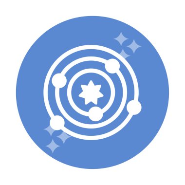 Güneş sistemi. Gezegenler Güneş 'in etrafında döner.