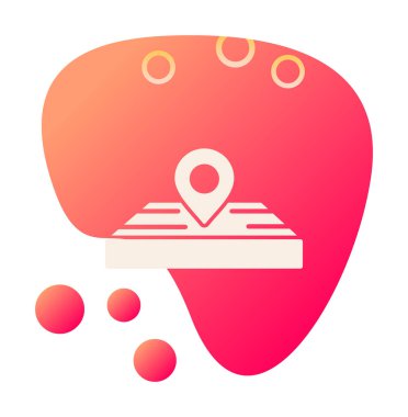 Konum Pin simgesi. GPS sembolü, harita işaretleyici