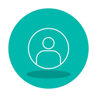 kullanıcı simgesi işaret vektörü çizimi 