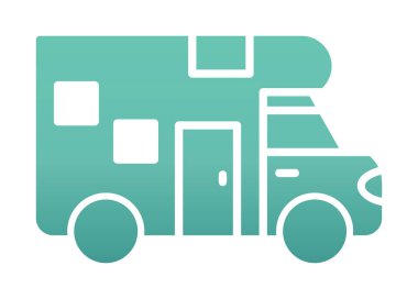 Van düz vektör simgesi