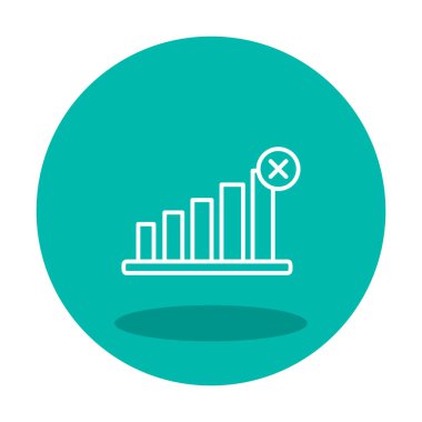 Sinyal ağ simgesi, vektör illüstrasyonu