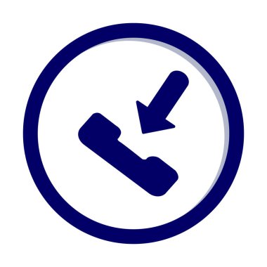 telefon arama simgesi, vektör illüstrasyonu basit tasarım