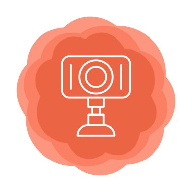 Web kamera simge vektör çizim