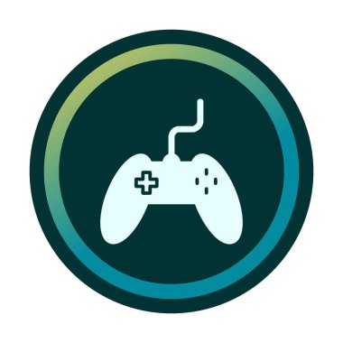 Basit bir oyun alanı simgesi, renkli kontrol simgesi. Vektör illüstrasyonu