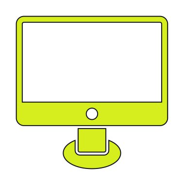 Ekran simgesi vektör illüstrasyonunu izle