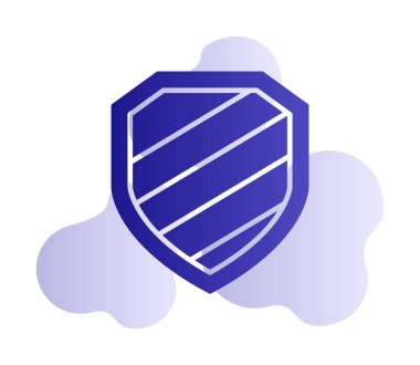 kalkan simgesi, vektör illüstrasyonu