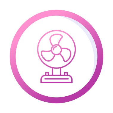 Basit bir hayran simgesi. vektör illüstrasyonu