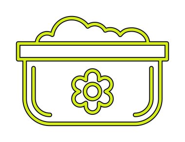 Bulaşık Otu Ağı simgesi, vektör illüstrasyonu 