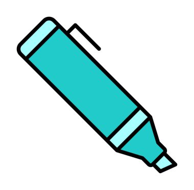 Vurgulama simgesi web basit illüstrasyon