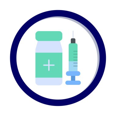 Basit Aşılama simgesinin vektör çizimi