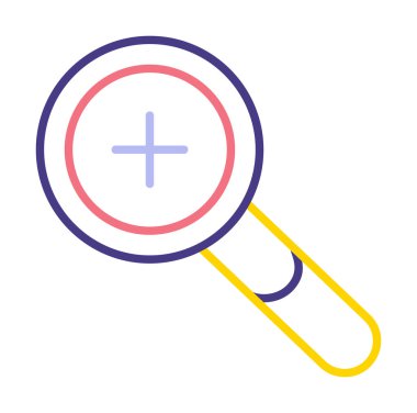 yakınlaştırma simgesi, vektör illüstrasyonu basit tasarım