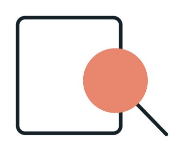 Büyüteç, modern simge, Arama kavramının vektör illüstrasyonu             