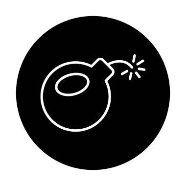 Bomba yassı ikon. vektör renk çizimi