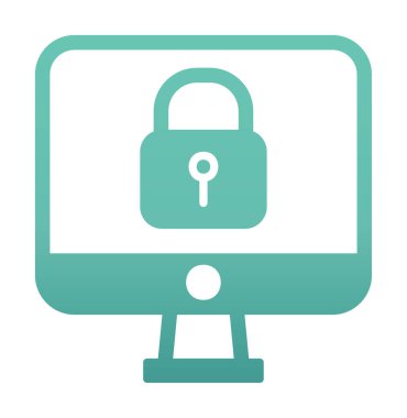 Beyaz arkaplanda asma kilit vektör çizimi