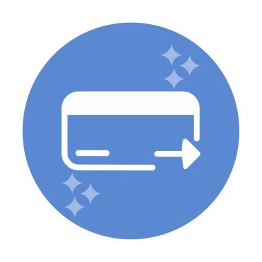 Kredi kartı ikonu vektör illüstrasyonu