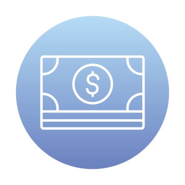 Basit ödeme finans simgesi, vektör illüstrasyonu