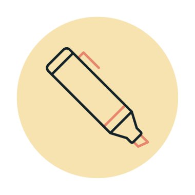 Vurgulama simgesi web basit illüstrasyon