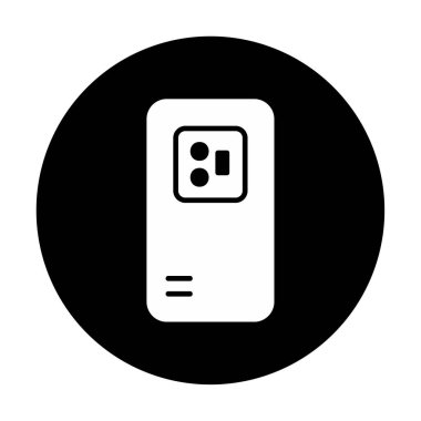 Mobil Arka Kamera simgesi, vektör illüstrasyon tasarımı