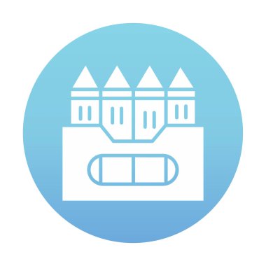 Basit Boya Simgesi, vektör illüstrasyonu