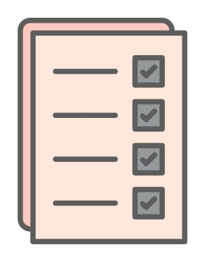 Kontrol listesi vektör illüstrasyonu