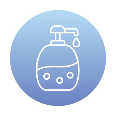 Bebek Şampuan ikonu vektör illüstrasyonu