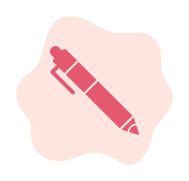 Kalem düz simgesi. Vektör çizim