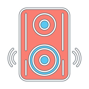 hoparlör simgesi, vektör illüstrasyonu basit tasarım