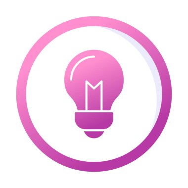 Ampul Ağı simgesi basit bir illüstrasyon