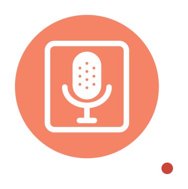 Illustration vector graphic of microphone icon
