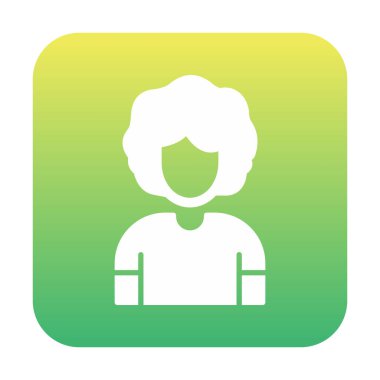 kadın web simgesi vektör illüstrasyonu